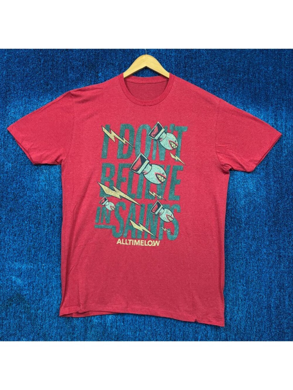 All Time Low Dirty Laundry Lyrics Last Young Renegade Tee XL